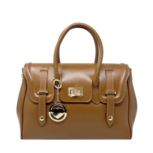 Borsa a Mano da Donna completamente realizzata in morbida pelle italiana - 34x23x13 cm - 8092