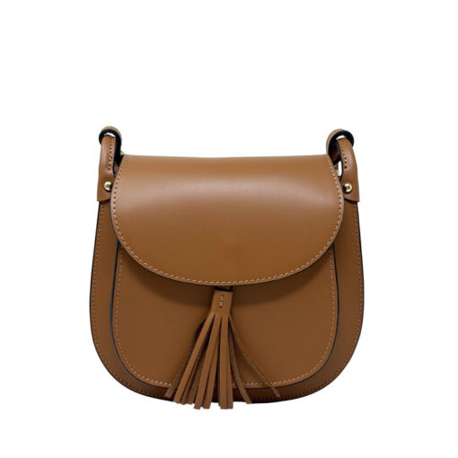 Borsa da Donna a Tracolla in Vera Pelle. Made in Italy. 23x21x7 Cm – AD001. - immagine 2