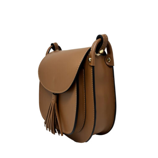 Borsa da Donna a Tracolla in Vera Pelle. Made in Italy. 23x21x7 Cm – AD001. - immagine 3