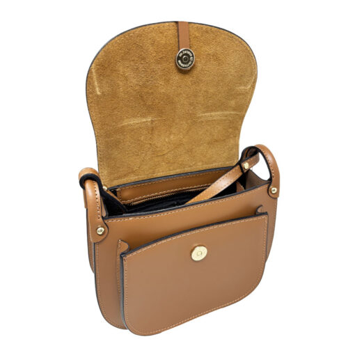 Borsa da Donna a Tracolla in Vera Pelle. Made in Italy. 23x21x7 Cm – AD001. - immagine 6