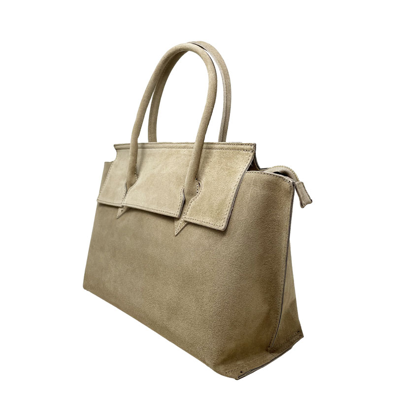 Borsa a spalla in suede - K081 - immagine 3